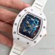 Richard Mille RM 4 Replica Watch White Case Blue Skull Dial Mens Size (3)_th.jpg